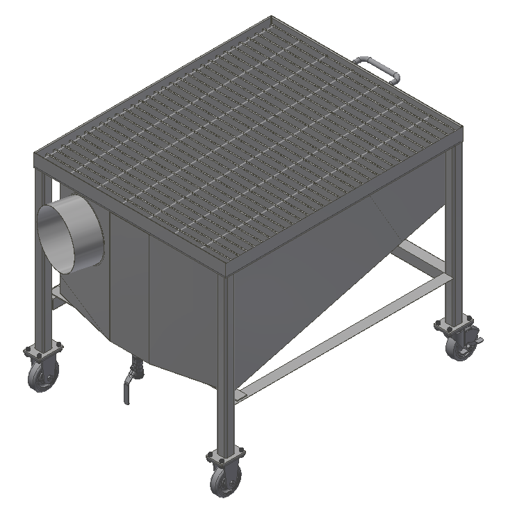 Down-Draft Decontamination Table